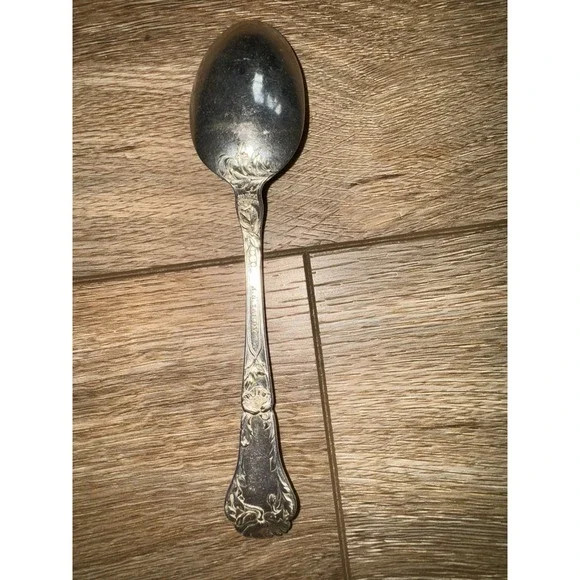 VTG Gorham Sterling Silver Teaspoon Iris Pattern Pat 1903 Art Nouveau - Picture 2 of 6